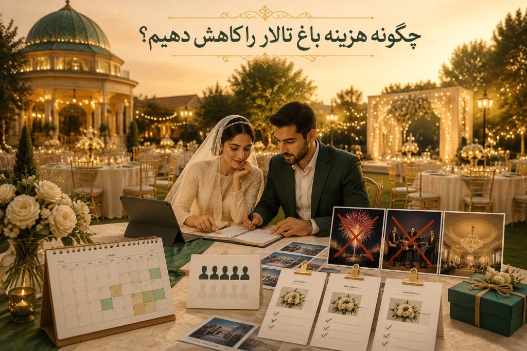 چگونه هزینه باغ تالار را کاهش دهیم؟